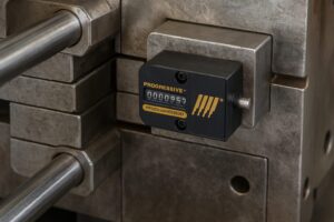 金型に取り付けられたショットカウンターCVPL-200によるメンテナンス時期の数値管理