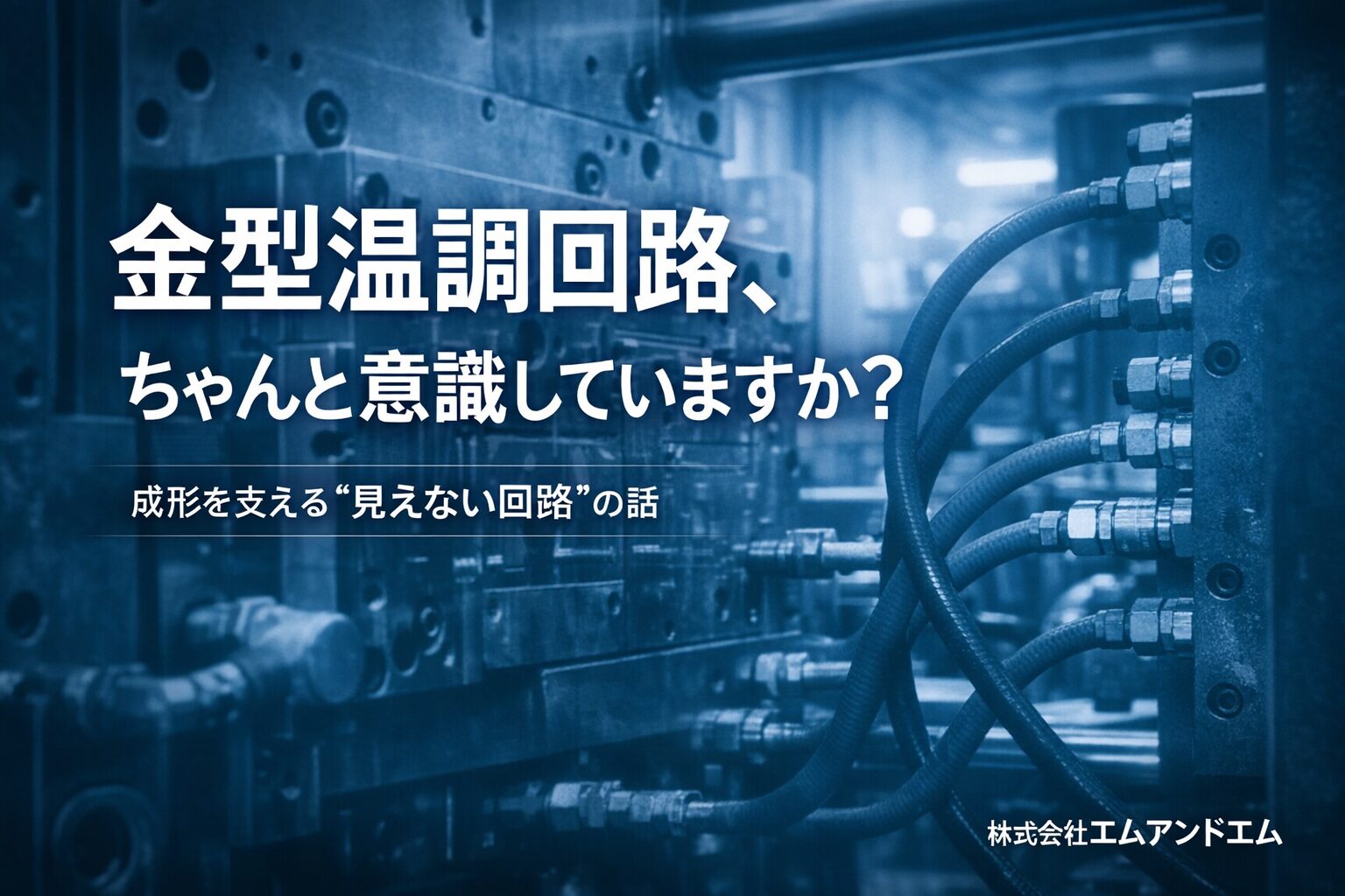 金型温調回路の構造と成形を支える役割を解説するイメージ画像