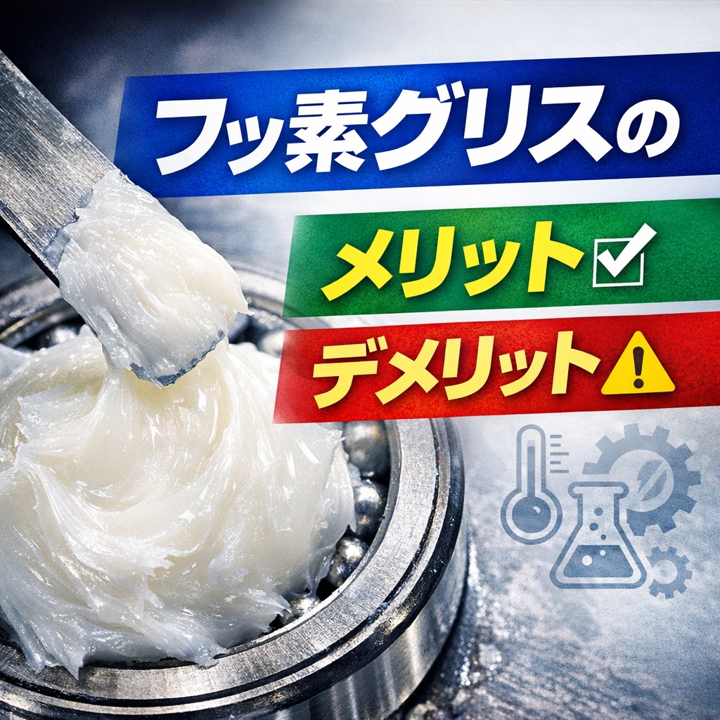 フッ素グリスをベアリングに塗布する模様