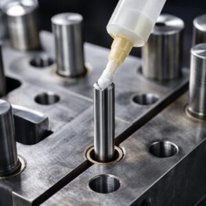 金型エジェクタピンに塗布されるフッ素グリス(M-MLPT用途)