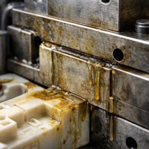 金型グリスのにじみによる成形品汚染（油分分離・ブリードトラブル）